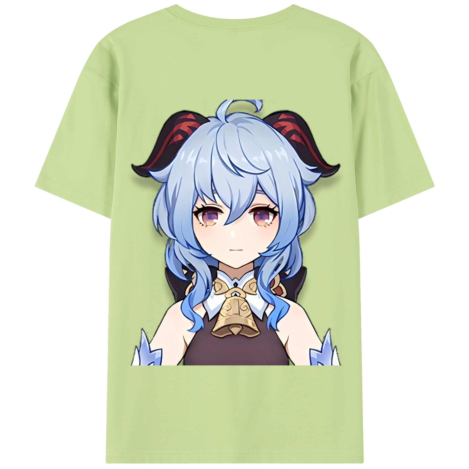 げんし神 甘雨 かんう genshin Ganyu 綿100％半袖Tシャツ（背面プリント）
